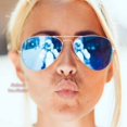 thumbnail image 1 of RB-Hip Hop-sunglasses Aviator Blue Flash Lenses RB3025 Gold Frame 58 / 62 Unisex New, 1 of 5