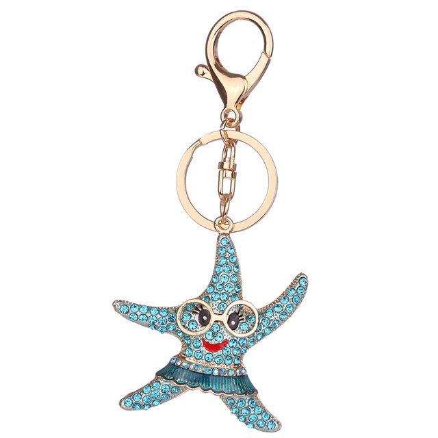 Llavero de Cadena Regalo del Bolso del Coche Azul Sunnimix