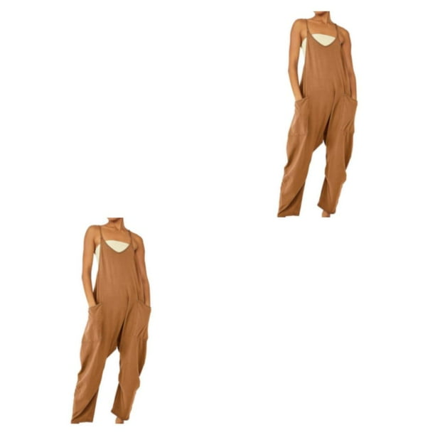 Minnieouse Mono holgado Mono sin mangas Mono Pantalones cortos de pierna ancha Verano Type1 NO1