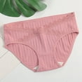 thumbnail image 2 of Edvintorg Womens Underwear, Soft Cotton Elastic Waist Breathable Solid Color Briefs Panties for Women Plus Size Maternity Underwear, 2 of 5
