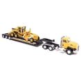 thumbnail image 4 of Tractor Diecast Masters Cat CT660 de cabina diurna a escala 1:87 con Lowboy, 4 of 9
