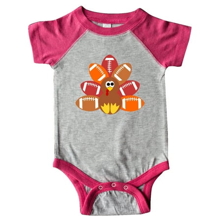 

Inktastic Thanksgiving Cute Football Turkey Gift Baby Boy or Baby Girl Bodysuit
