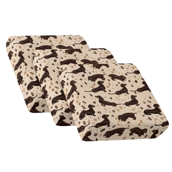 Xoenoiee Dachshund Paw Pattern Stretch Couch Cushion Cover Plush Cushion Slipcover for Chair Loveseat Sofa Cushion Furniture Protector Seat Cushion Sofa Cover