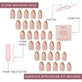 thumbnail image 6 of Glamnetic Press-On Nails – Café Crème | Beige French Tip Nails, " Salon Quality", 30 Count, 6 of 6