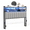 Gray, variant on Ktaxon Linen Upholstered Headboard Queen Size, Adjustable Height Headboard with 2-Tier Storage, Charging Station & LED Light, Gray