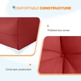 thumbnail image 6 of EAGLE PEAK Tufted Outdoor/Indoor Seat/Back Chair Cushion, Set of 2, 42 x 21 in,Red, 6 of 10