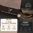 thumbnail image 6 of Hvoonc 24" Tall Fluted Walnut End Table with Drawer Set of 2, Modern Bedside Table with Faux Marble Top and Rounded Corners for Bedroom, 6 of 6