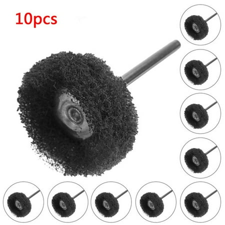 

Scouring Pad Abrasive Wheel Metal Wood Stone Rotary Polishing Grinding Brush Woodworking Tool Grey Black