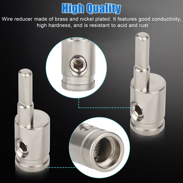 hight quality 2 Stinger Power Ground Wire Reducer 0 to 4 Gauge Pin Amplifier Connection - 13
