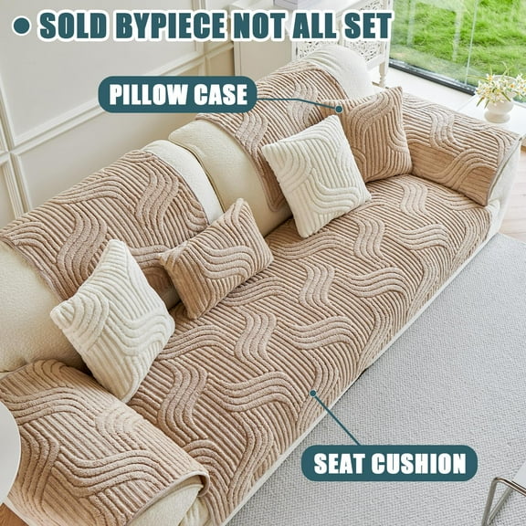 Bohemian-Style Thickened Sofa Cover—Anti-Slip and Scratch-Resistant Design, Soft and Durable Fabric, Pet Furniture Protector, Ideal for Living Room Home Decor