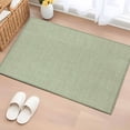 thumbnail image 2 of Sage Green Burlap Texture Large Area Rugs for Bedroom Living Room, Soft Non Slip Carpet Bedside Rug, Farmhouse Vintage Sage Green Rectangular Floor Cover Kitchen Accent Rug 2'x3' for Office, 2 of 9