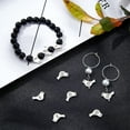 thumbnail image 4 of 60 Pcs Bird Head Loose Spacer Alloy Beads Tibetan Style Metal Spacer Beads Creative Connector Charm Beads Craft Supplies Charms for Bracelet Necklace Earrings Jewelry Making Antique Silver, 4 of 9