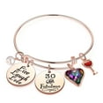 thumbnail image 1 of IEFSHINY 30th Birthday Gifts Women Gift for 30th Birthday Woman Turning 30 Years Old Birthday Gifts for Sister Women friends female, 30 And Fabulous Bracelet Happy 30th Birthday, 1 of 6