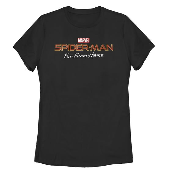 Women's Marvel Spider-Man: Far From Home Classic Logo Graphic Tee Black X Large