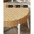 thumbnail image 2 of GloryStar 3-Piece Rattan Bistro Set - Outdoor PE Wicker Chairs & Glass Table, All-Weather Patio Furniture for Porch/Lawn/Garden, 2 of 7