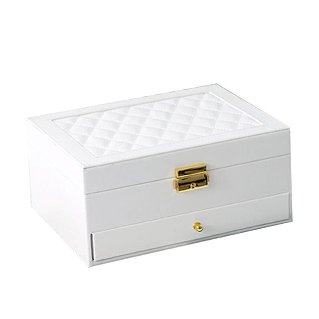 Caja de almacenamiento de Joyería Yotijar de doble capa organizador