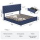 thumbnail image 5 of Yeshouse Base de cama tapizada con plataforma, 4 cajones y cabecera ajustable. Diseño capitoné con botones cosidos en forma de diamante. No requiere somier. Fácil montaje, 5 of 7