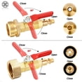 thumbnail image 3 of SUTENGDA RV Winterize Blowout Adapter with 1/4” Male Quick Connect Plug and 3/4” Male GHT Thread  Wintering Quick Fitting with Ball Valve for Winterize RV Boat Camper Trailer, 3 of 8