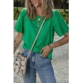 thumbnail image 2 of Bright Green Eyelet Embroidered Patchwork Shift Top for Women - [ZhiHiMeRi] | (US 12-14)L, 2 of 11