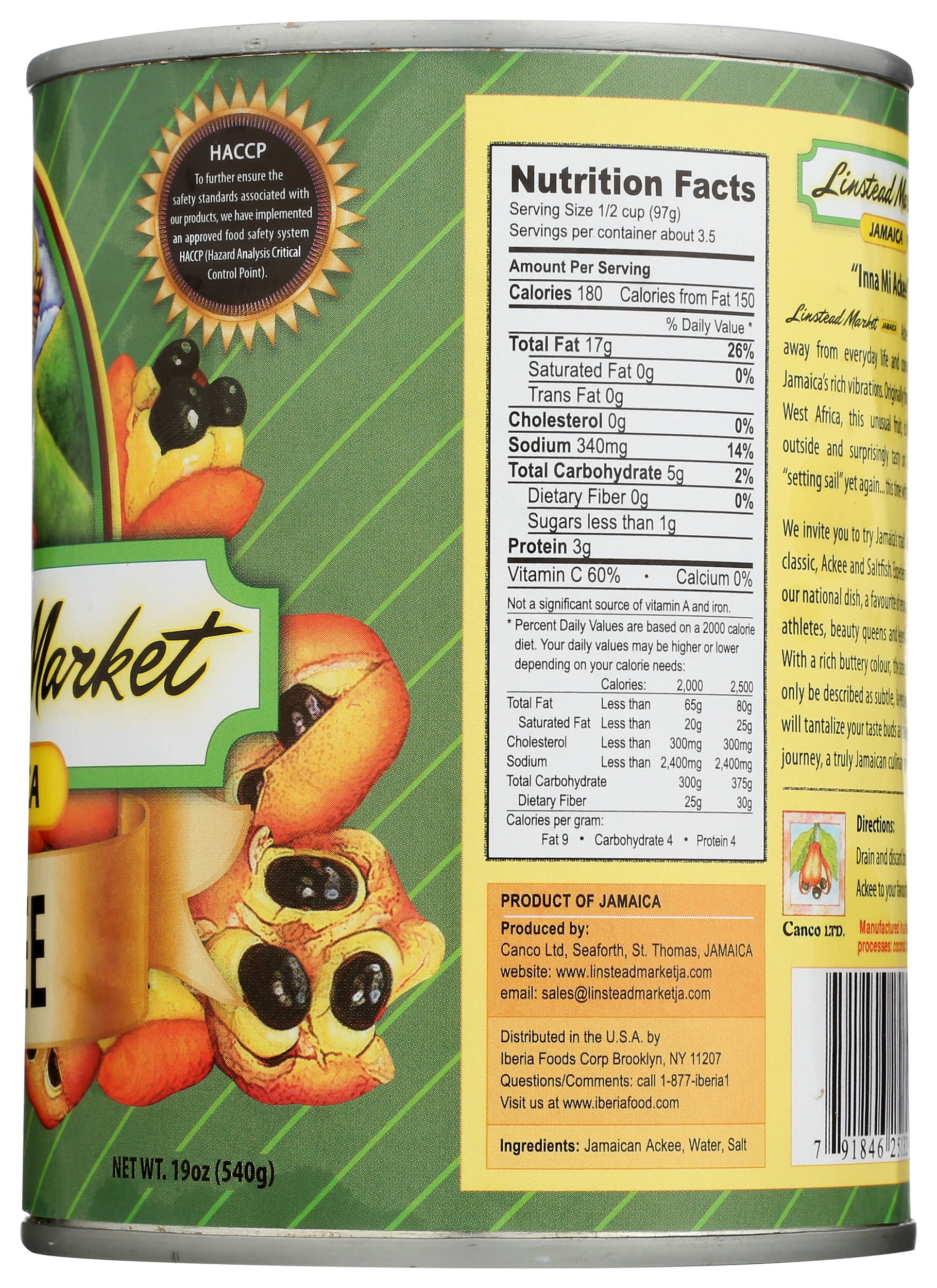Pack of 12, Linstead Market Jamaica Ackee, 19 oz - Walmart.com