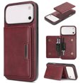 thumbnail image 5 of Klonfd With Foldable Card Holder & Stand For IPhone 17 Pro Wallet Phone With Card Slots Detachable Leather Cover Supports Wireless Charging, 5 of 5