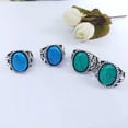 thumbnail image 2 of K-KED 36pcs Wholesale Lots Mixed Blue Natural Stone Womens Alloy Fashion Rings Free P, 2 of 6