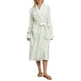 thumbnail image 1 of Gupgi Women Plush Bathrobe Winter Pajama Kimono Floral Print Fleece Long Robe Loungewear Spa Night Robe with Pockets, 1 of 9