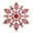 Red, variant on LAVA 12 Pcs Glitter Snowflake Christmas Ornaments Christmas Tree Hanging Decorations Red