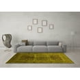 thumbnail image 3 of Ahgly Company Machine Washable Indoor Rectangle Oriental Yellow Industrial Area Rugs, 2' x 3', 3 of 4