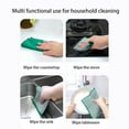 thumbnail image 3 of Eguiwyn Clearance! Double-Sided Microfiber Silver Thread Dishcloth, Thickened Household Kitchen Cleaning Cloth, Dish Towel, Green., 3 of 9
