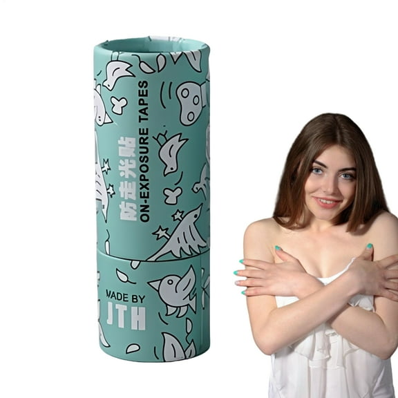 SHZONS Clothes Tape Invisible Dress Holding Tape 50X Double Sided Transparent Sweat Proof Strips For Girls Safety Dress Shoulder Skirt durable