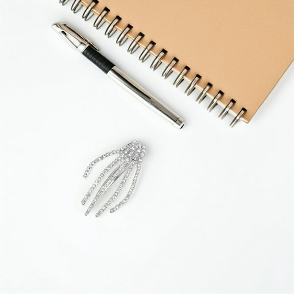 OUNONA 2Pcs  Rhinestone Skull Hair Pins for Girls and Women Gothic Accessories