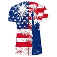 thumbnail image 4 of LYXSSBYX 4th of July Shirts for Men Big and Tall Summer Fashion Casual Men's Round Neck Printed T-Shirt Top, 4 of 5
