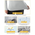 thumbnail image 3 of Camiseta de Protección Solar Rash Guard AURUZA UPF50+ Mujer Manga Larga Gris M, 3 of 6