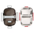 thumbnail image 1 of Lunch Box, 304 Stainless Steel Portable Lunch Box Food Container for Outdoor Camping Picnic 700ml 8.3x5.9x2.8in, 1 of 8