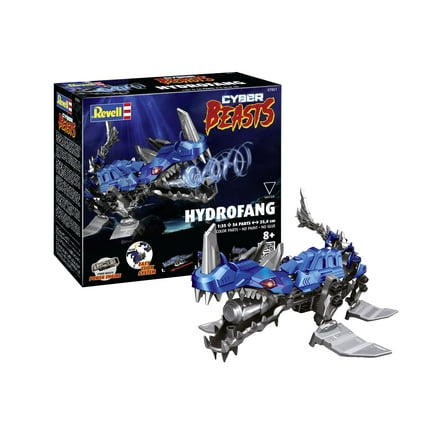 Revell 07851 HydroFang: CyberBeasts 1:35 Scale Unbuilt Pre-Coloured Plastic Model Kit With Movi