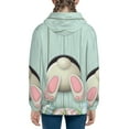 thumbnail image 6 of Sigee White Bunny Bottom And Easter Eggs for Teenage Zip Up Hoodies Long Sleeve Sweatshirts-Medium, 6 of 6