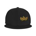thumbnail image 2 of ZICANCN Sunflower Doodle Baseball Caps, Trucker Hats for Men And Women, Adjustable Breathable Flat Caps, Black, 2 of 8