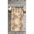 thumbnail image 3 of Ambesonne Pale Pink Quilted Bedspread Set 2 Pcs, French Lettering, Twin Size, Blue Black and Pale Pink, 3 of 3