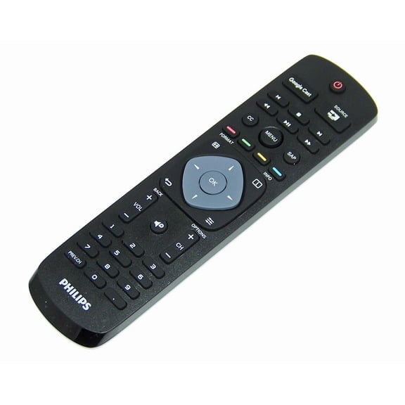 OEM Philips Remote Control Originally Shipped With 43PFL6621, 43PFL6621/F7, 49PFL6921, 49PFL6921/F7