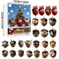 thumbnail image 6 of Forest Animal Acorn Ornaments Advent Calendar 2025, 24 Days of Christmas Advent Calendar with 24 Unique Forest Animal Acorn Ornaments, 2D Acrylic Christmas Decorations, 6 of 7