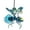 Blue, variant on ZMKIAG Hanging Solar Powered Bee Light, Metal LED Outside Bugs with Bouncy, Solar Lights for Outside Garden Decor Backyard Balcony Fence Porch Spring Decoration
