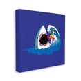 thumbnail image 3 of Stupell Industries Surfer Ocean Wave Shark Teeth Whimsical Beach Canvas Wall Art, 24 x 24, Design by Michael Buxton, 3 of 5