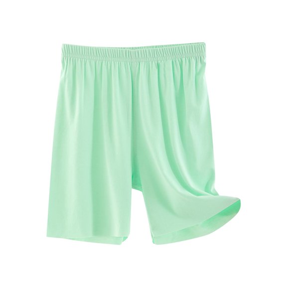 Akafmk Elastic Waist Under Dress Shorts,Summer Loose Comfortable Casual Pants,Lightweight Solid Color Daily Wear Bottoms (Toddler Girl's or Girl's),Sizes 2-13 Years