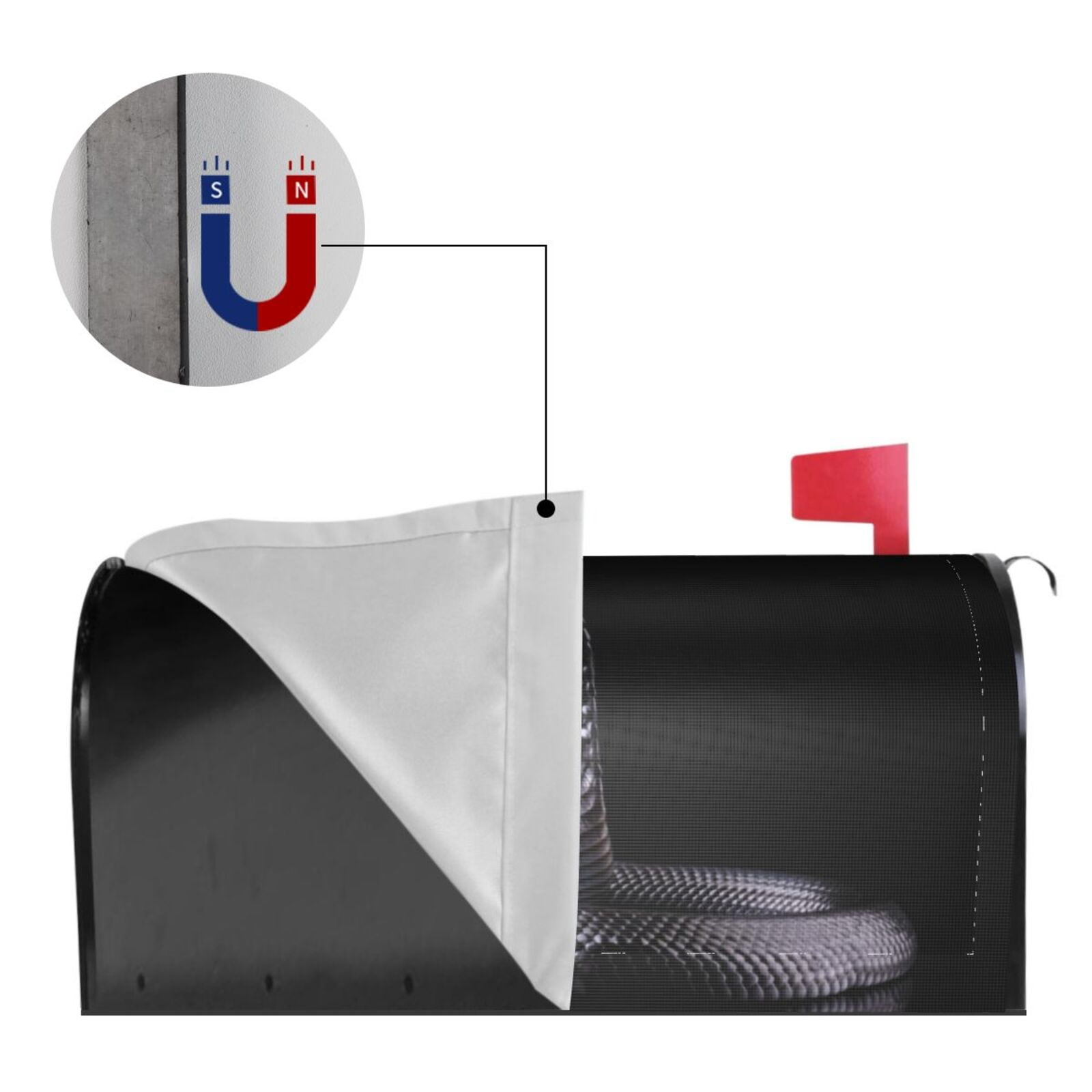 Kdxio Magnetic Mailbox Cover 21x18 in Mailbox Cover Outdoor Decoration Holiday Mailbox Covers for Home Garden Yard-21x18 in