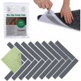 thumbnail image 1 of Ledgebay Rug Pad Grippers for Area Rugs - Pack of 17 Reusable, No Skid, Washable, Anti-Slip, Rug Pad Gripper for Hardwood Floors and Tile with Double-Sided, Self Adhesive to Keep Area Rugs Flat (Gray), 1 of 8