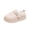 White, variant on Womens Slippers Closed Toe Faux Suede Platform Clogs with Adjustable Buckle Strap Thick Sherpa Lined House Shoes Indoor Outdoor Anti-Slip Sole Winter Warm Loungewear