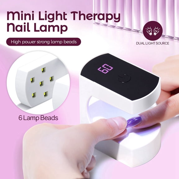 Mini UV LED Nail Lamp USB Portable Nail Lamp Mini Portable Nail Lamp Mini Nail Lamp Suitable for Nail Art DIY,1 * LED Nail Lamp
