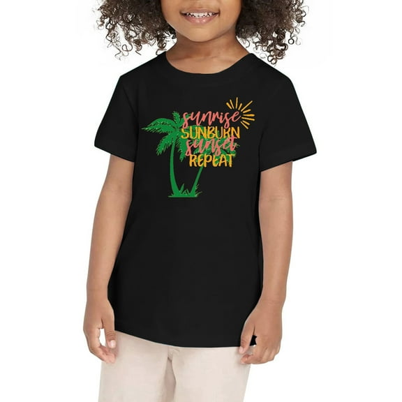 Hienoo Infant Girls Tee Shirt Hawaii Short Sleeve T Shirt Loose Leisure T-Shirt