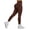r-382Brown80, variant on Ladies Yoga Pants Solid Color High Waisted Seamless Workout No See Through Fitness Stylish Home Yoga Slacks